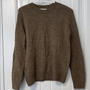 H&M Women's Brown Crew Neck Sweater